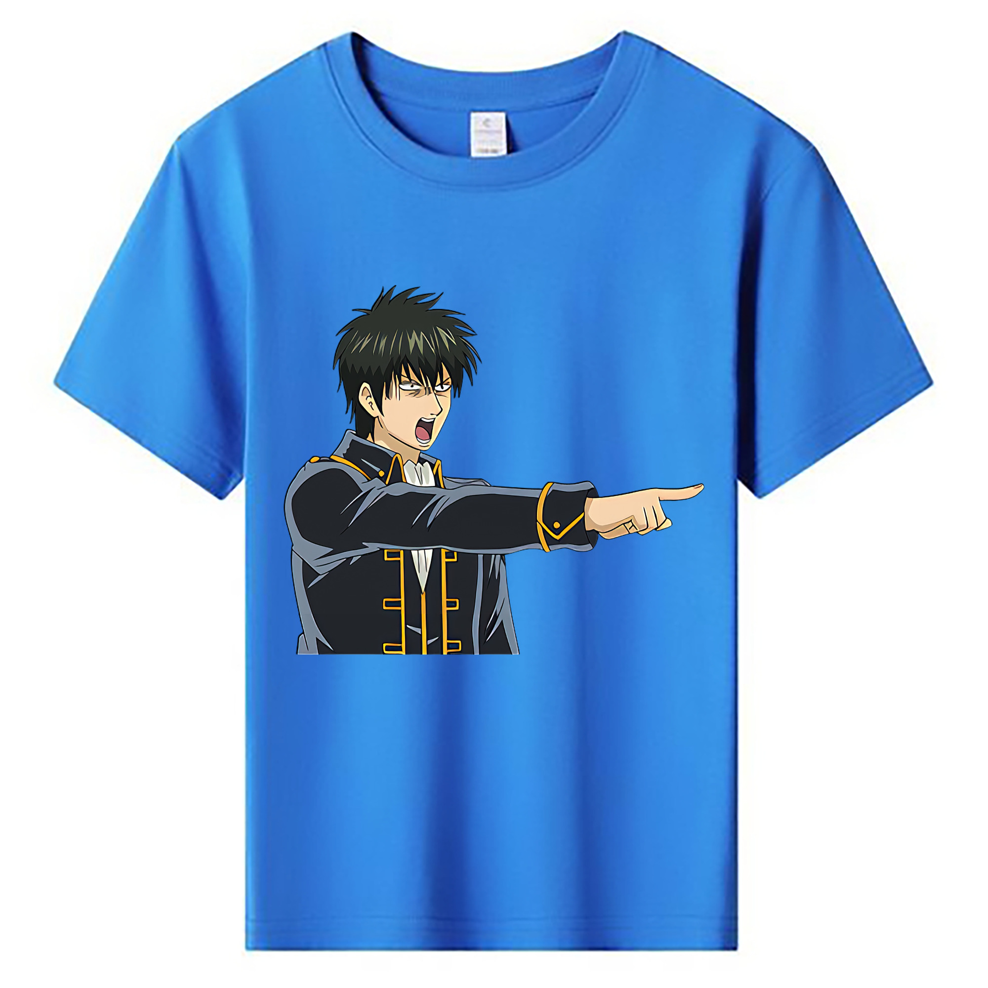 （画像用） ぎんたま 坂田銀時（さかたぎんとき） 神楽 志村新八（しむら しんぱち） GINTAMA Sakata Gintoki Kagura Shimura Shinpachi 綿100％キッズTシャツ（フロントプリント）